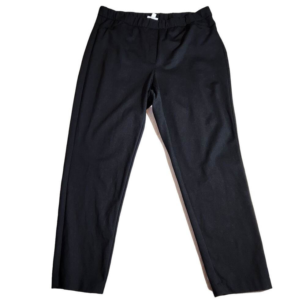J Jill Black Ponte Slim Leg Pant With Pockets Work Office Women's Size XL
